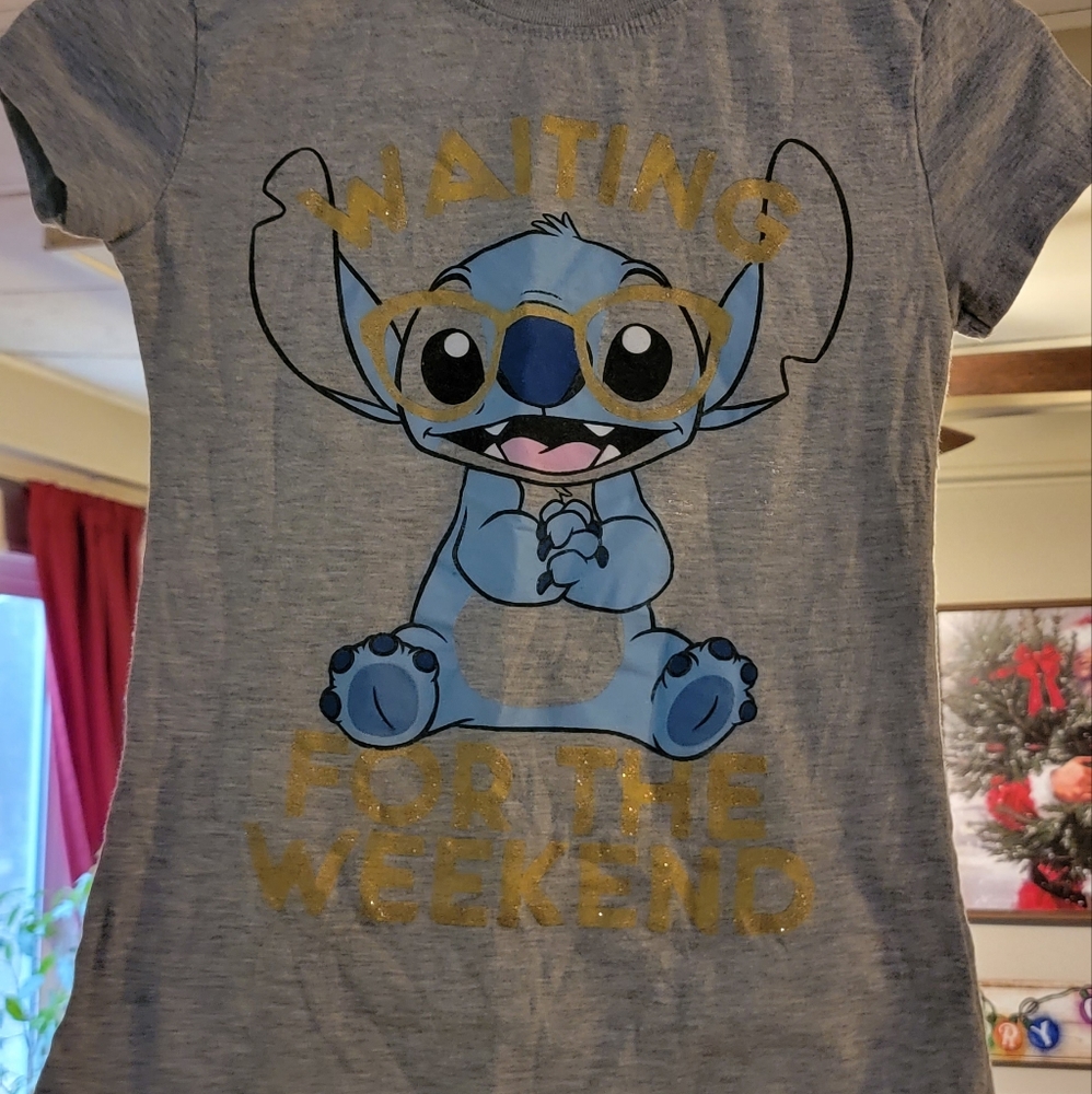 3 "stitch" t- shirts , Disney size small